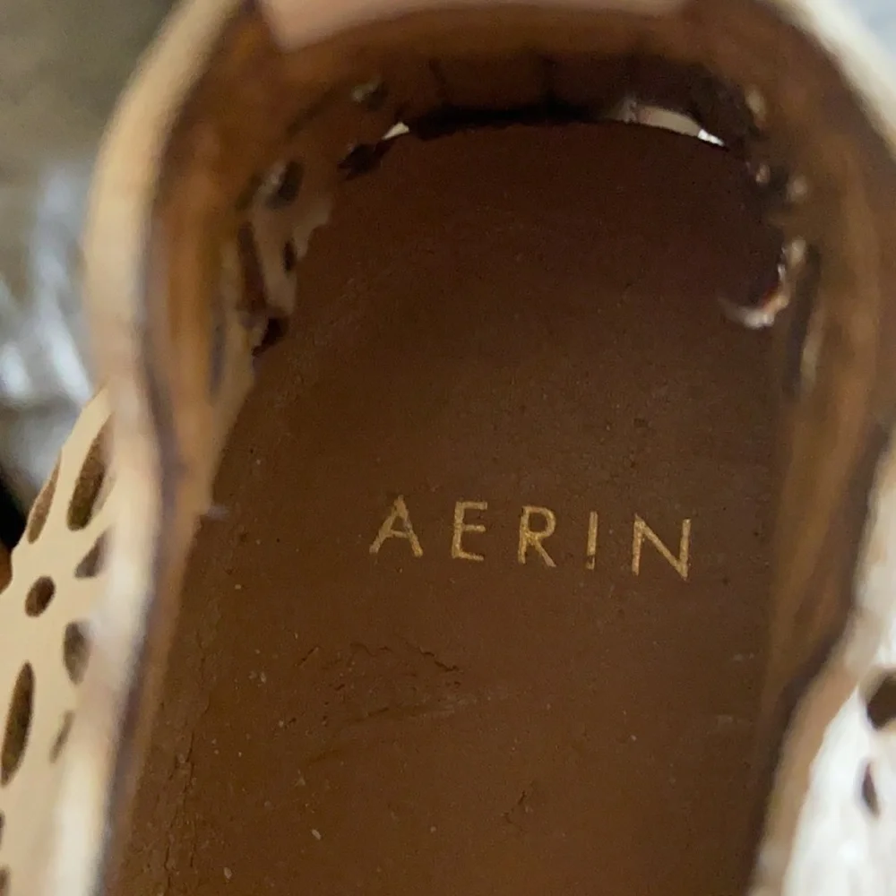 Aerin Flats Murex Lazer Cutouts Loafers